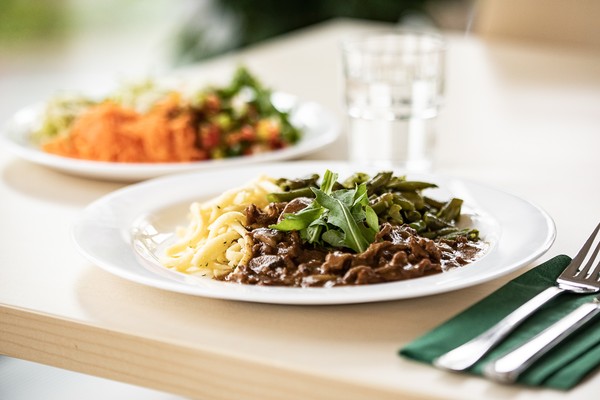 Menü aus dem Klinikrestaurant