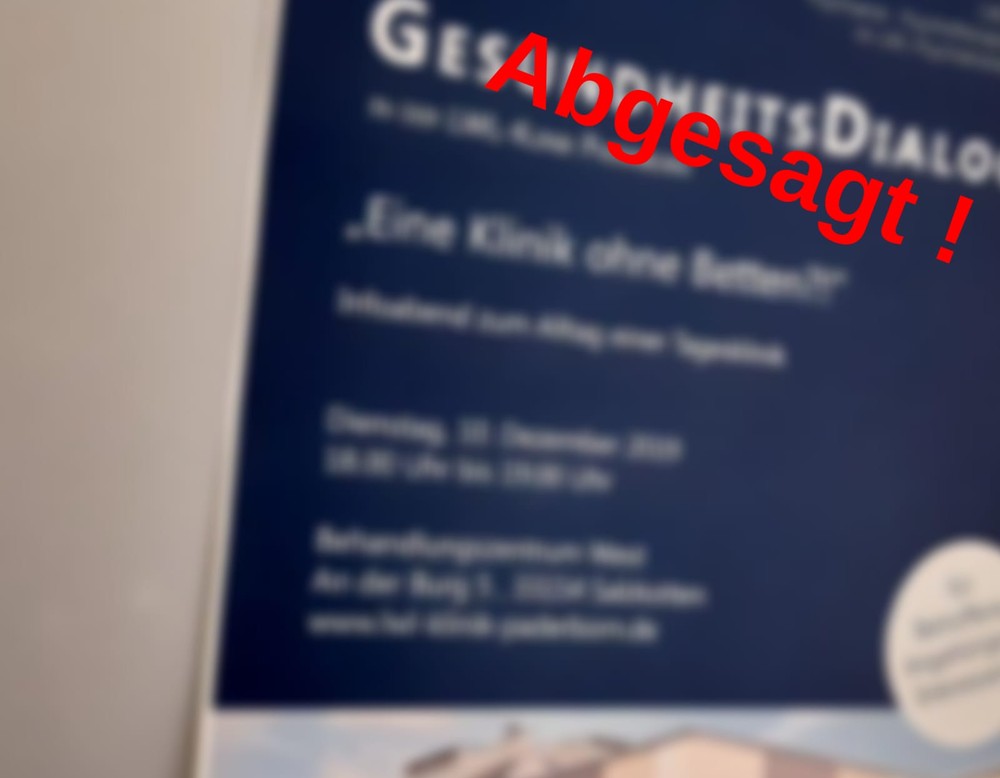 Plakat zum Gesundheitsdialog